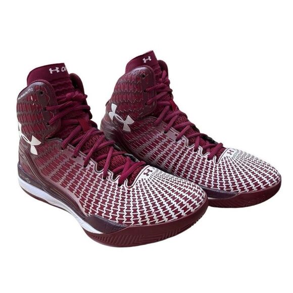 Under Armour Clutchfit Drive 3 Red Burgundy Basketball Athletic Shoes Size 8 - Picture 11 of 12